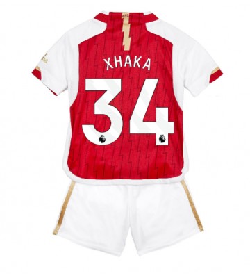 Arsenal Granit Xhaka #34 Hjemmedraktsett Barn 2023-24 Kortermet (+ Korte bukser)